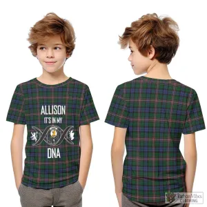 Allison Tartan Kid T-Shirt with Family Crest DNA In Me Style