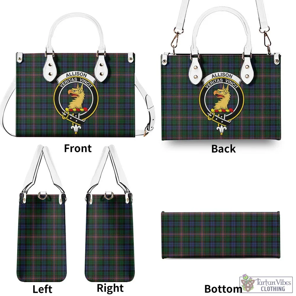 Allison Tartan Luxury Leather Handbags with Family Crest