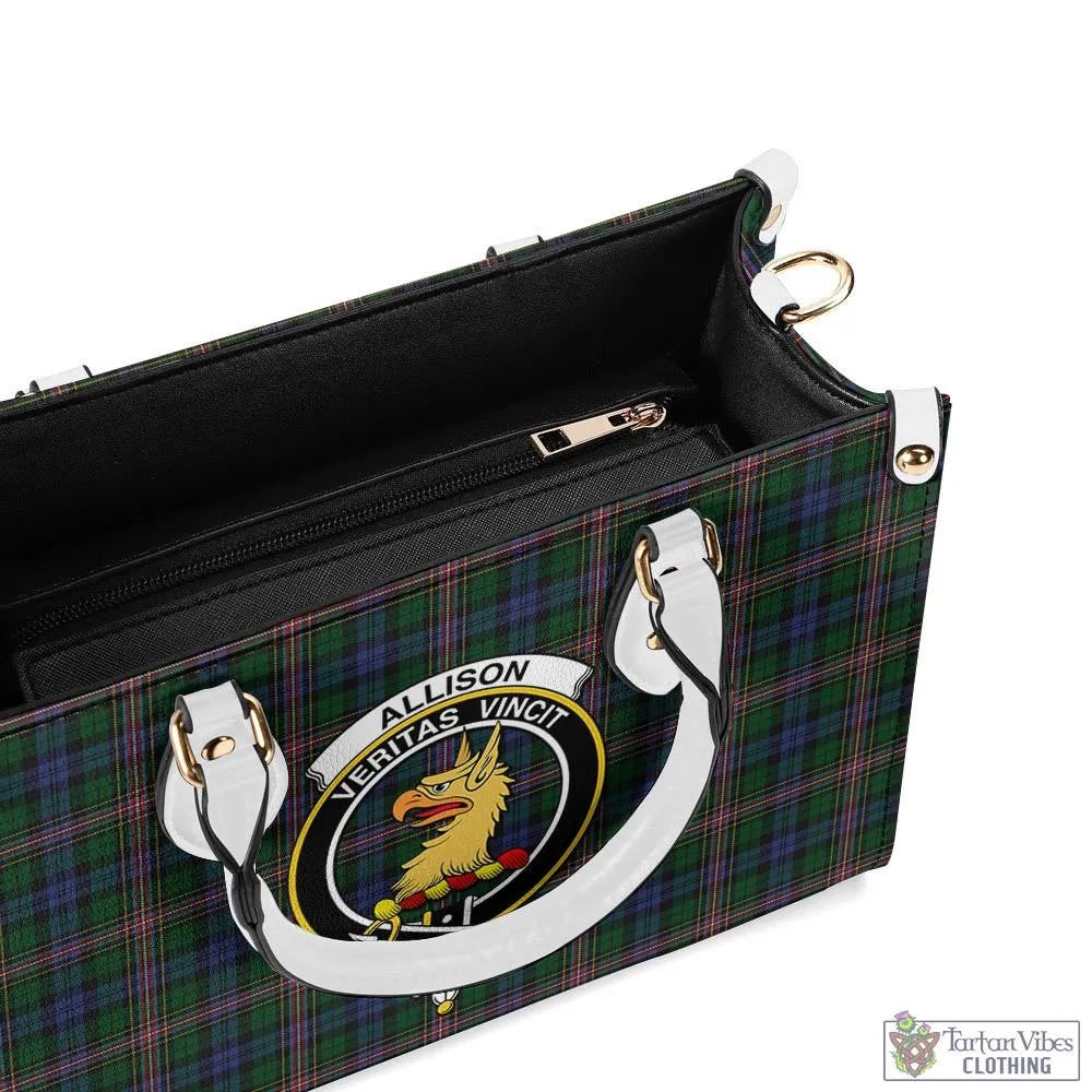 Allison Tartan Luxury Leather Handbags with Family Crest