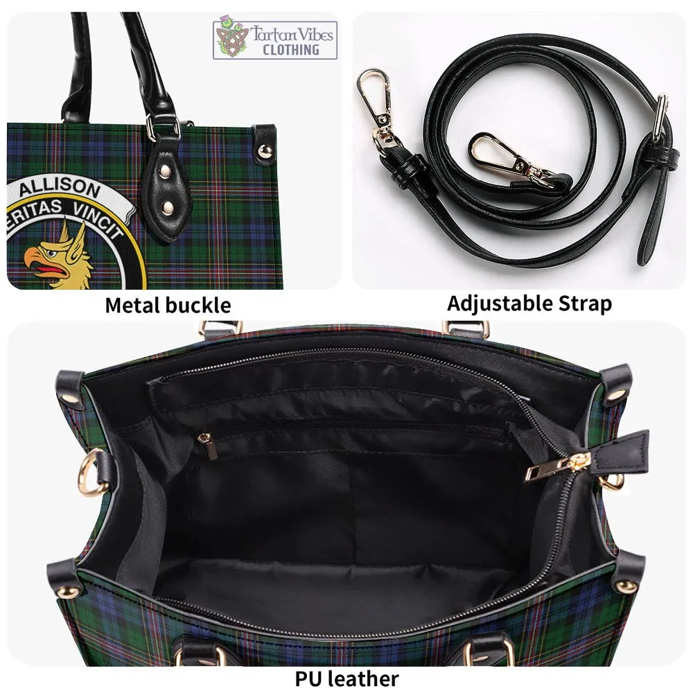 Allison Tartan Luxury Leather Handbags with Family Crest