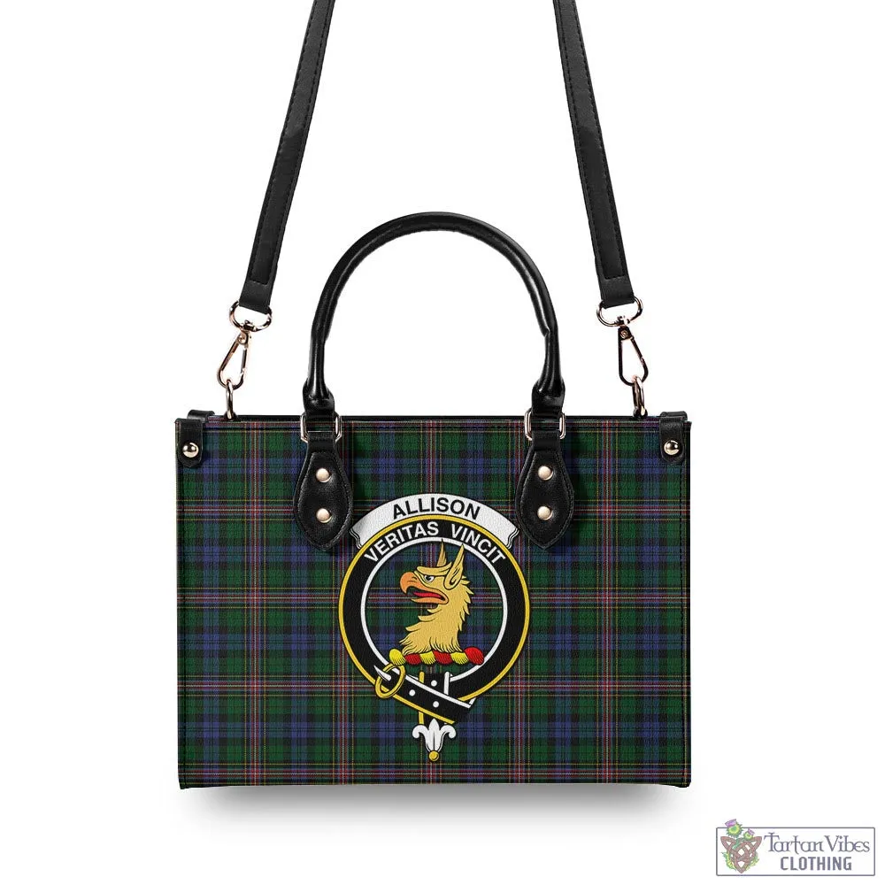 Allison Tartan Luxury Leather Handbags with Family Crest