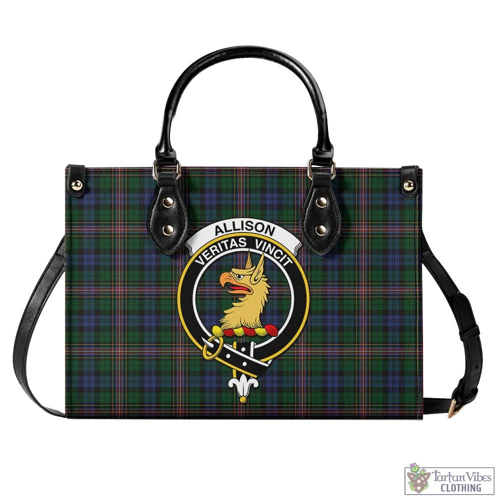 Allison Tartan Luxury Leather Handbags with Family Crest