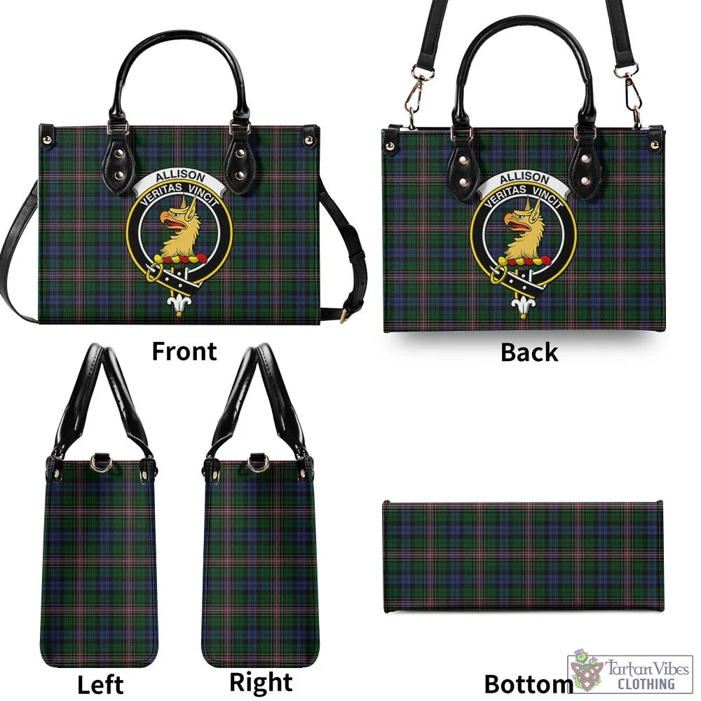 Allison Tartan Luxury Leather Handbags with Family Crest