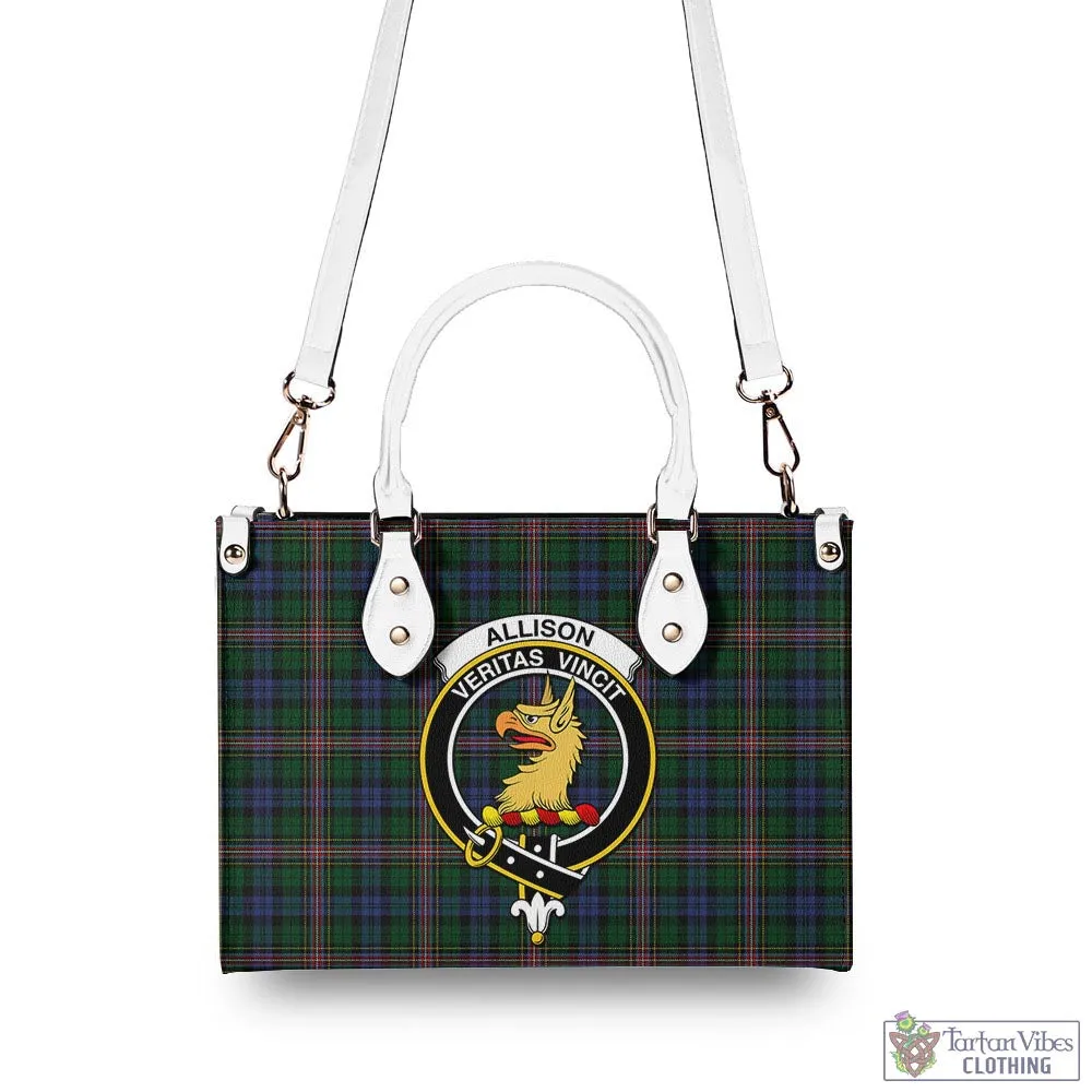 Allison Tartan Luxury Leather Handbags with Family Crest