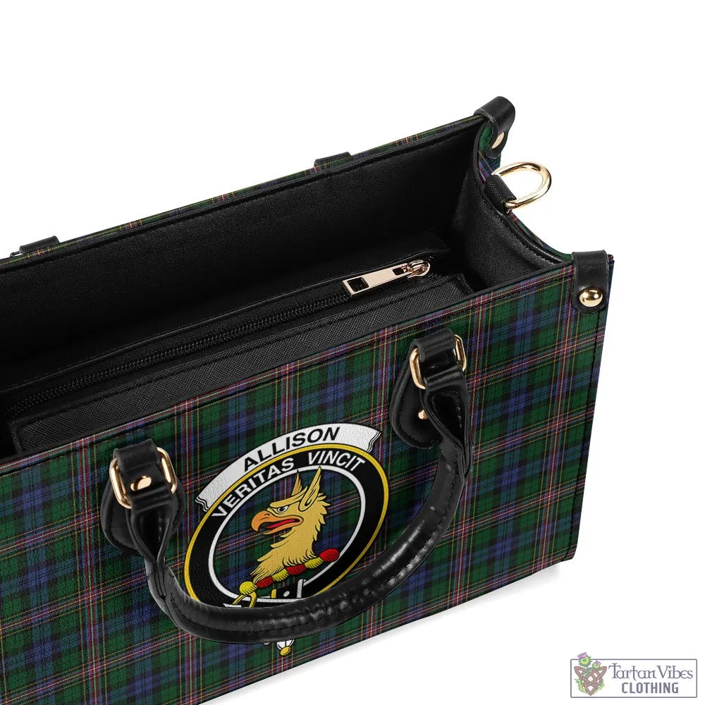 Allison Tartan Luxury Leather Handbags with Family Crest