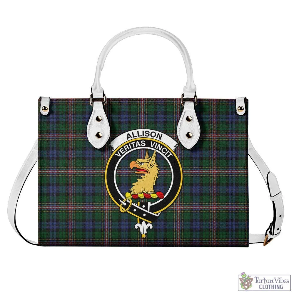 Allison Tartan Luxury Leather Handbags with Family Crest