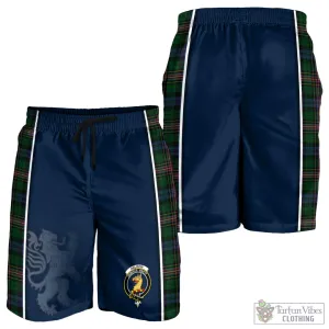 Allison Tartan Men's Shorts with Family Crest and Lion Rampant Vibes Sport Style