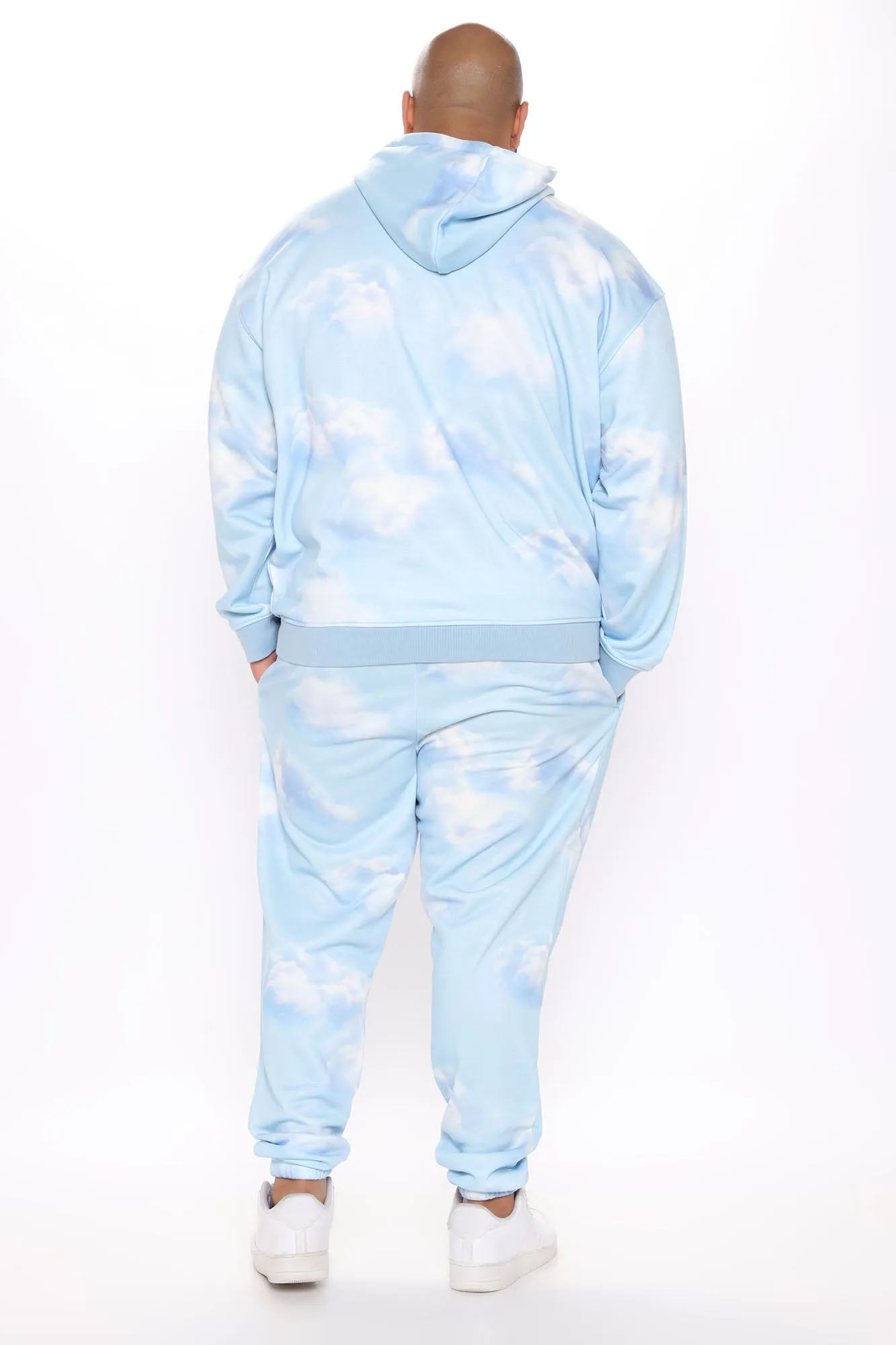 Allover Cloud Print Jogger - Blue/combo