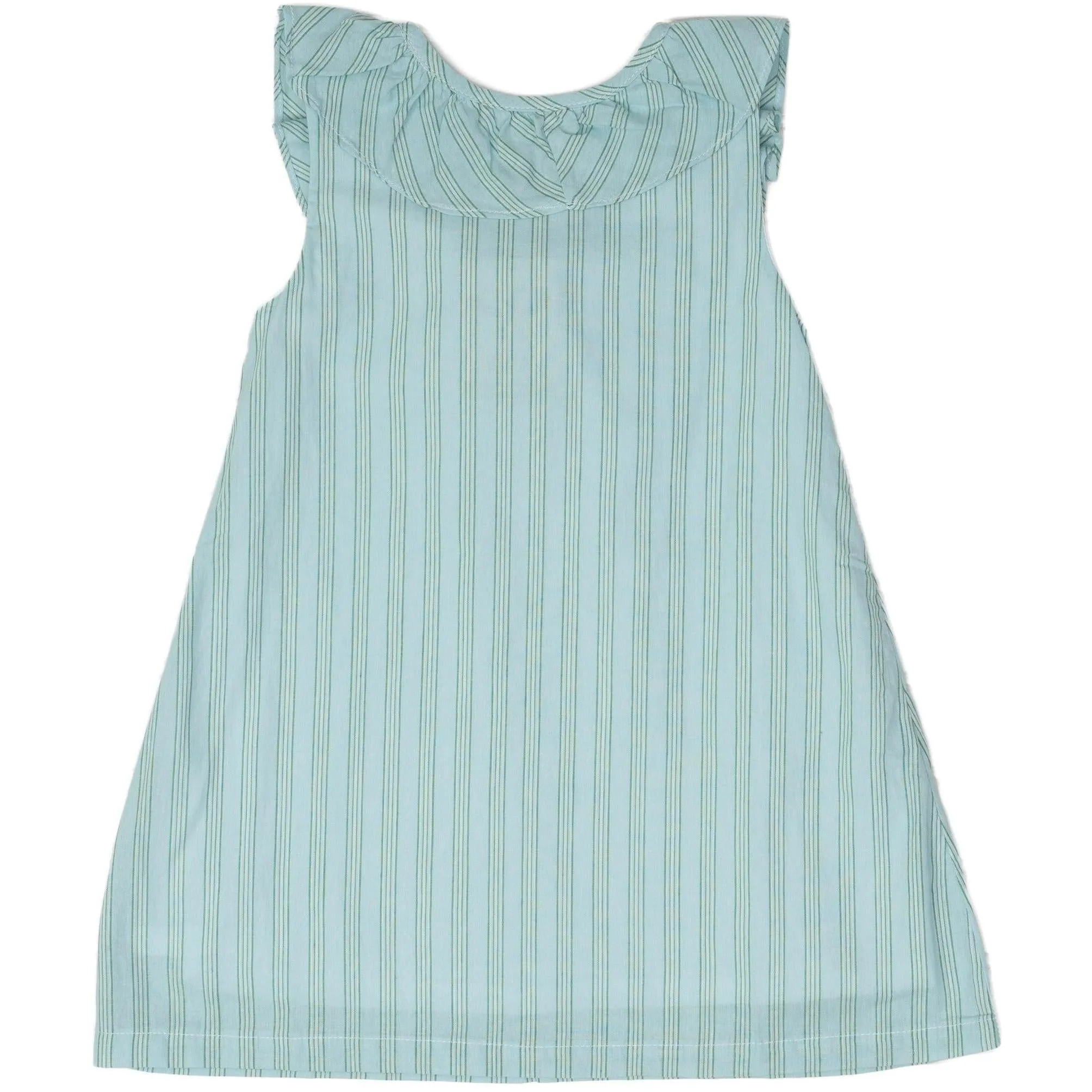 Ally Kole Blue & Green Stripe Dress