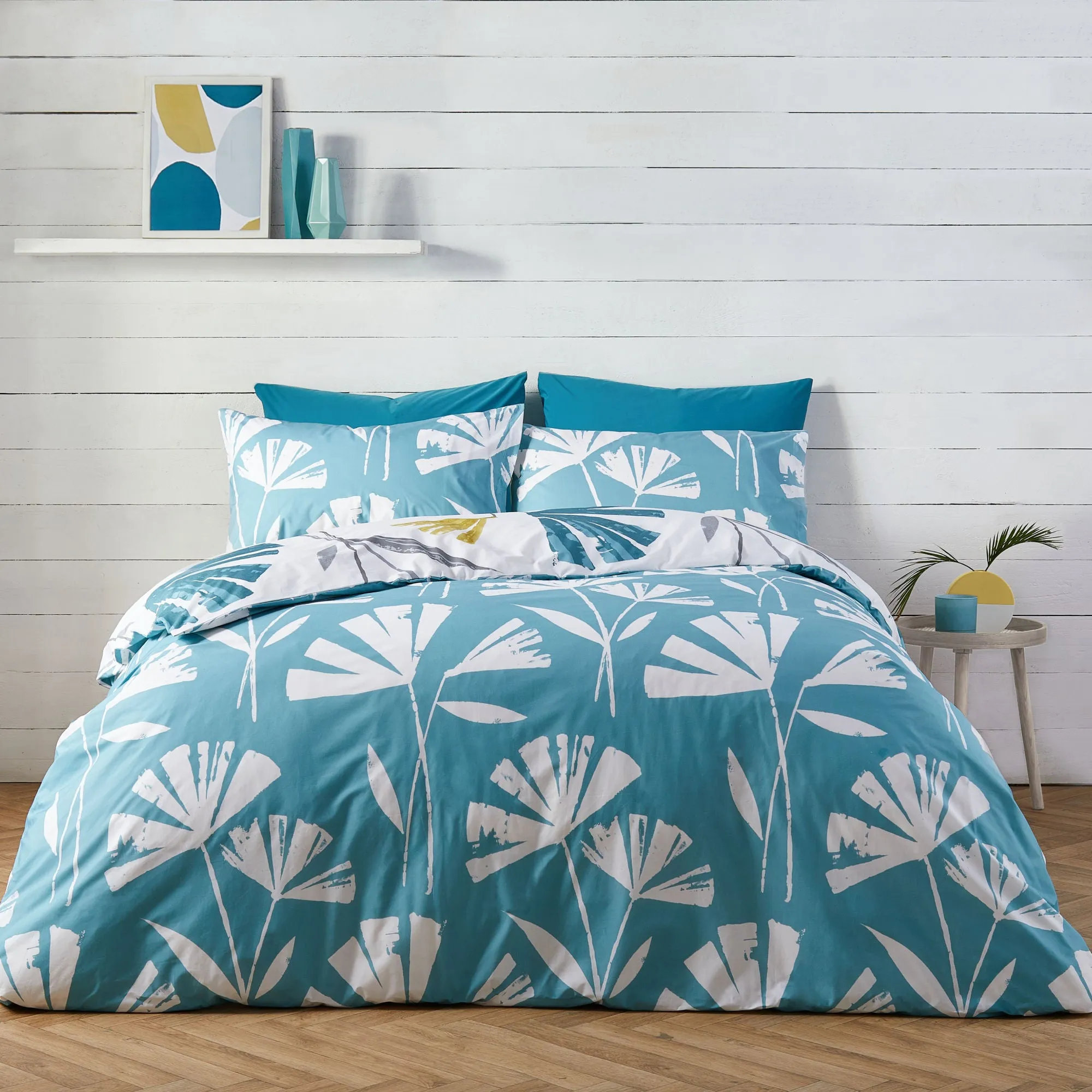 Alma Duvet Cover Set by Fusion in Teal