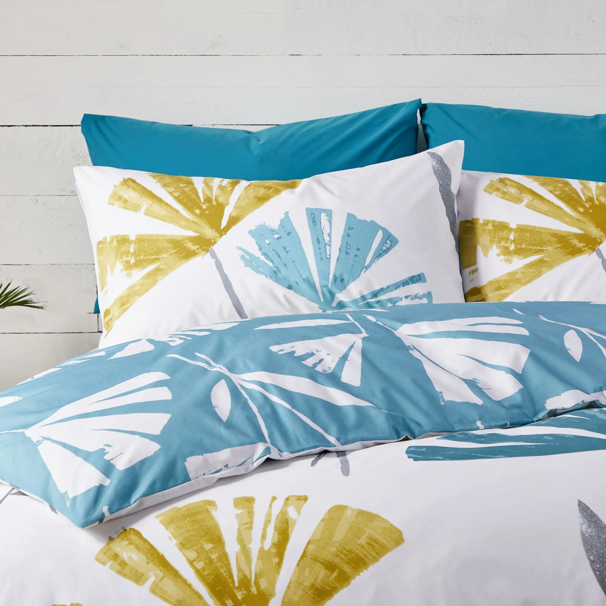 Alma Duvet Cover Set by Fusion in Teal