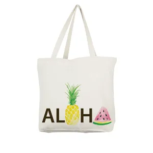 *Aloha Fruit Love Canvas Eco Tote