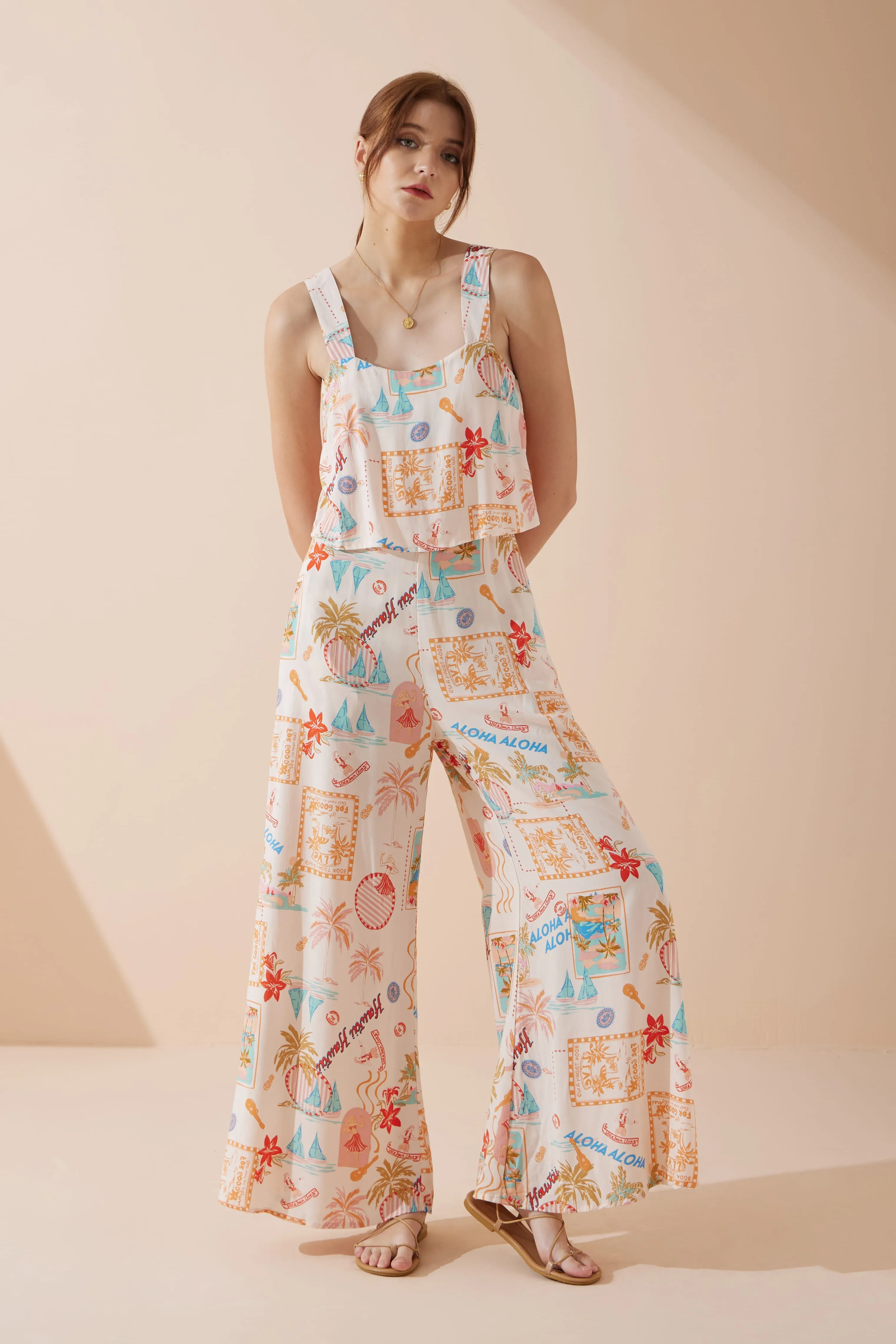 Aloha Multicolour Abstract Jumpsuit