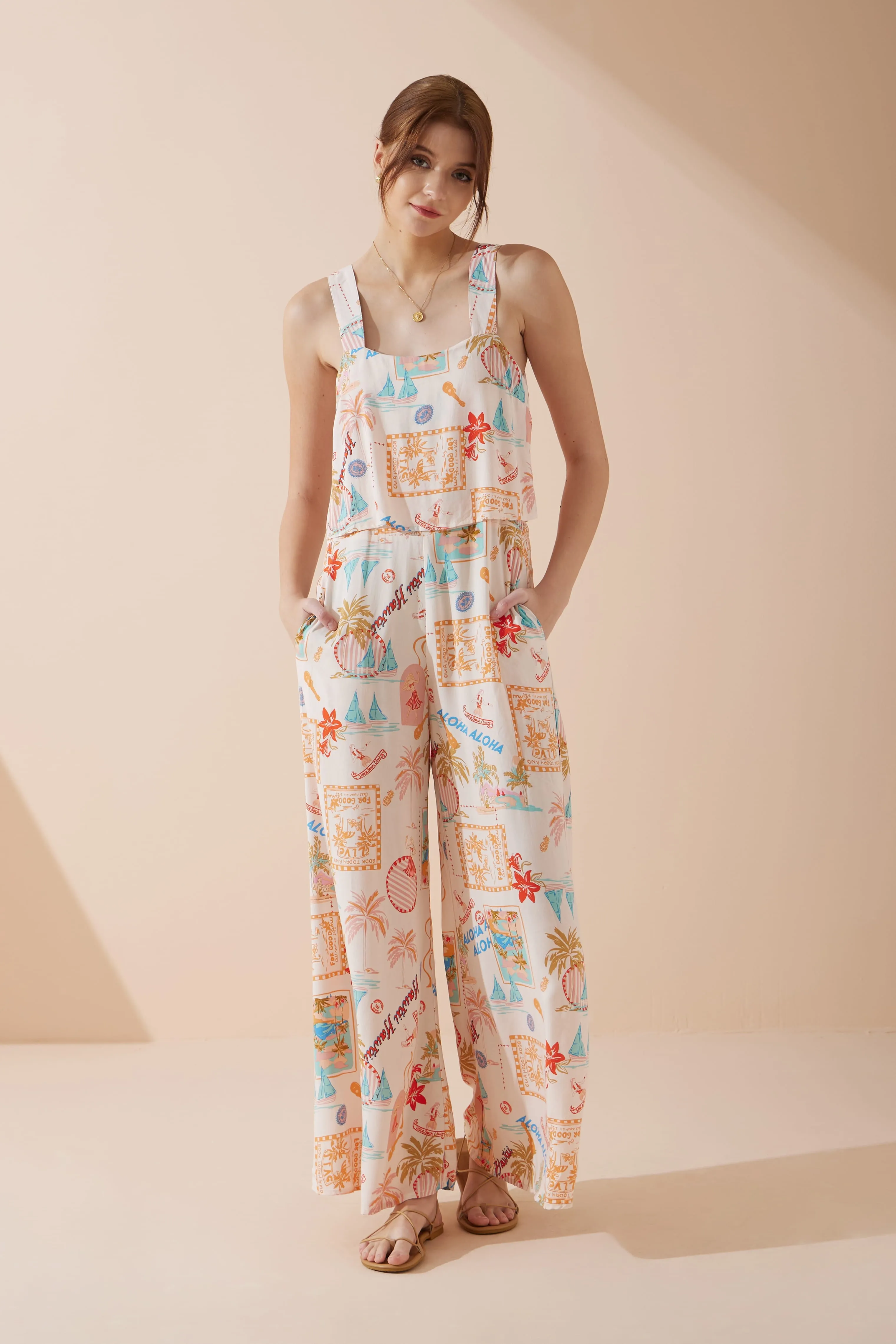 Aloha Multicolour Abstract Jumpsuit