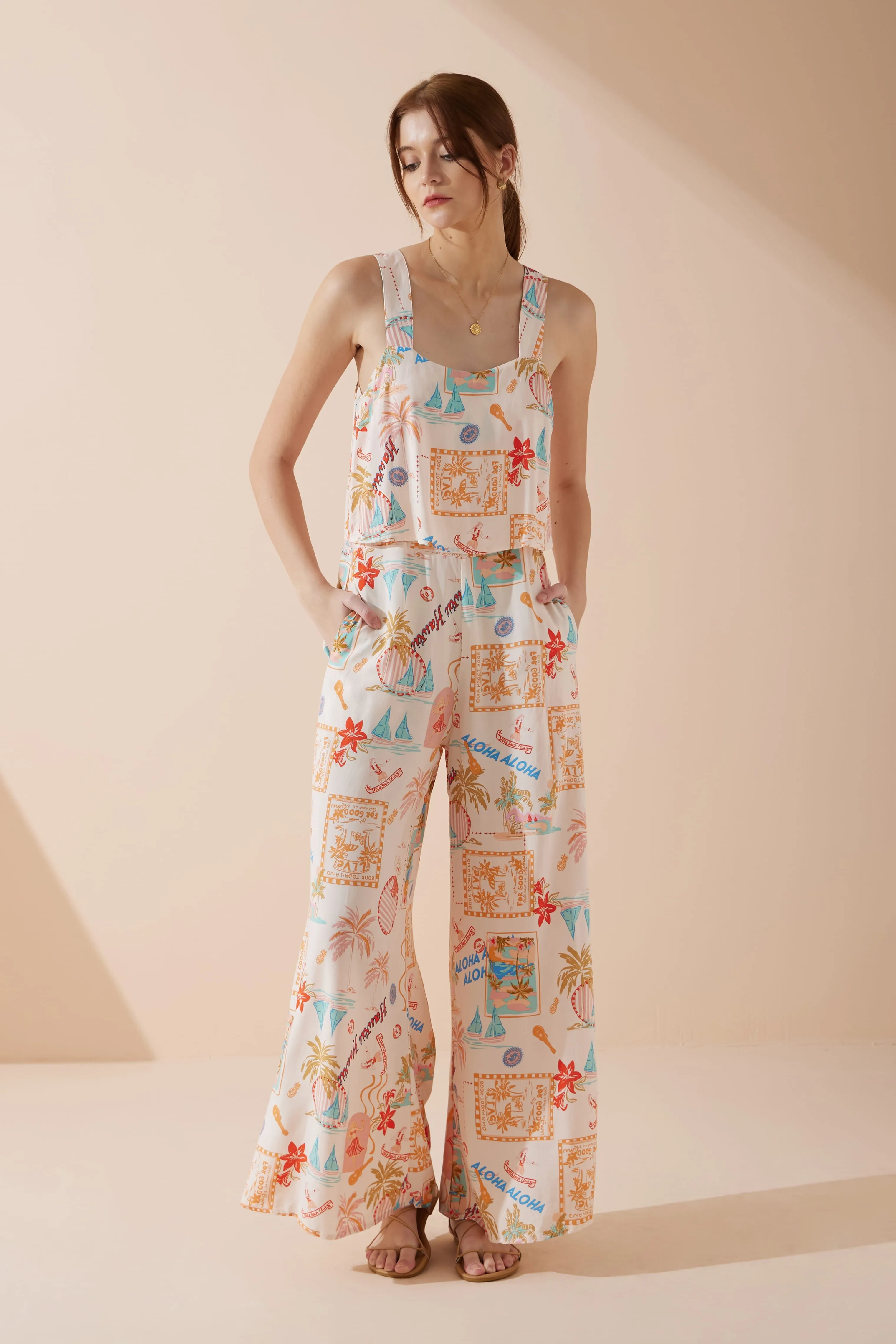 Aloha Multicolour Abstract Jumpsuit