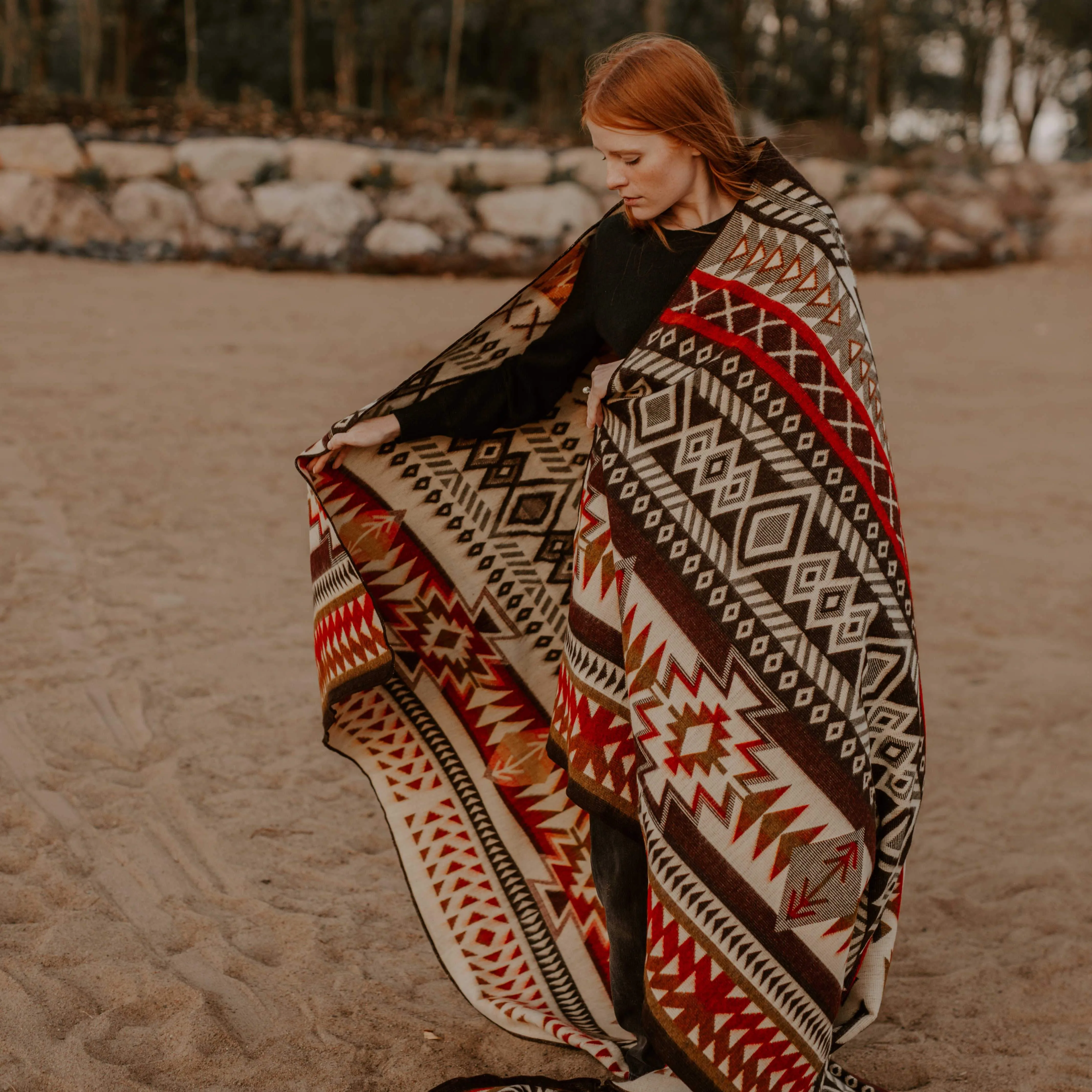 Alpaca wool blanket  - Santa Fe