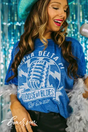 Alpha Delta Pi House of Blues Bid Day Acid Wash Tee