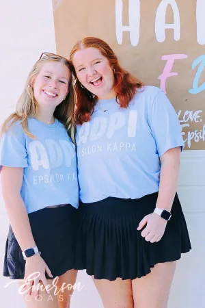 Alpha Delta Pi Shades of Blue Tshirt