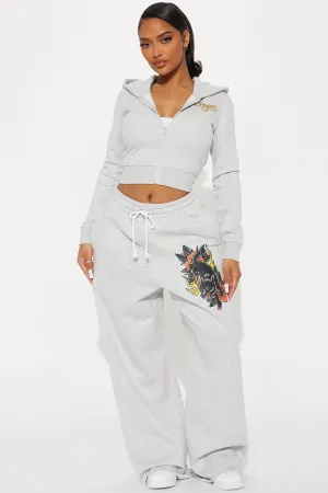 Alpha Energy Wide Leg Pants - Heather Grey