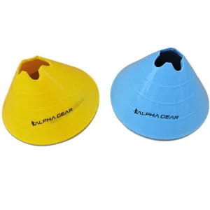 Alpha Gear 8 Pk of Jumbo Cone - 15cm x 32cm Blue and Yellow