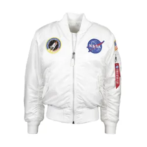 Alpha Industries Nasa MA-1 Flight Jacket White Rust