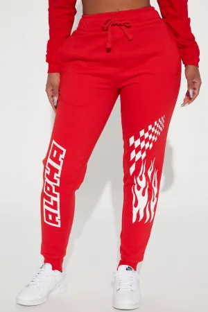 Alpha Racer Jogger Pant - Red