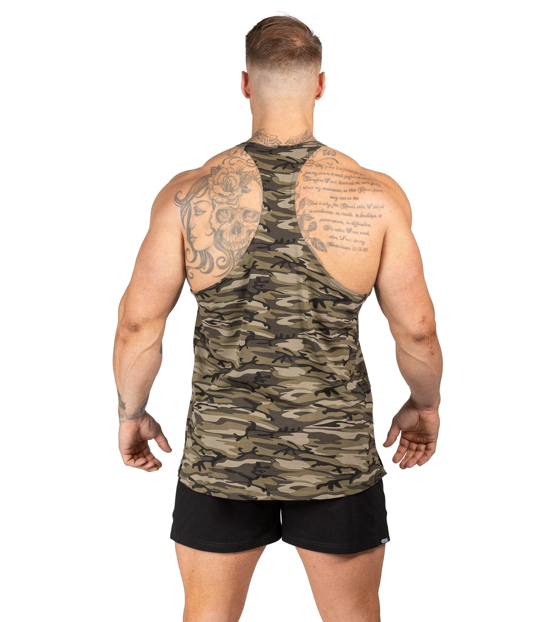 Alpha T-Back Singlet II - Woodland Camo