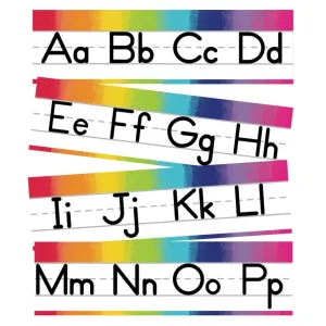 Alphabet Lines | Rainbow Classroom Decor | Light Bulb Moments | UPRINT | Schoolgirl Style