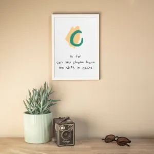 Alphabet Print | C is For