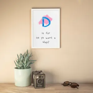 Alphabet Print | D is For