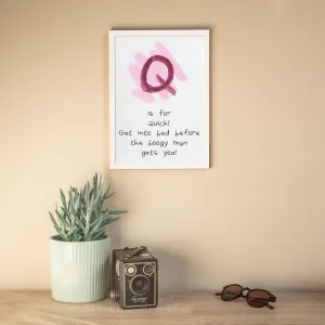 Alphabet Print | Q is For