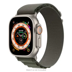 Alpine Loop Band Straps For Apple Watch Series 10 46mm-Green