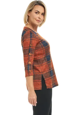 Alpine Plaid Top