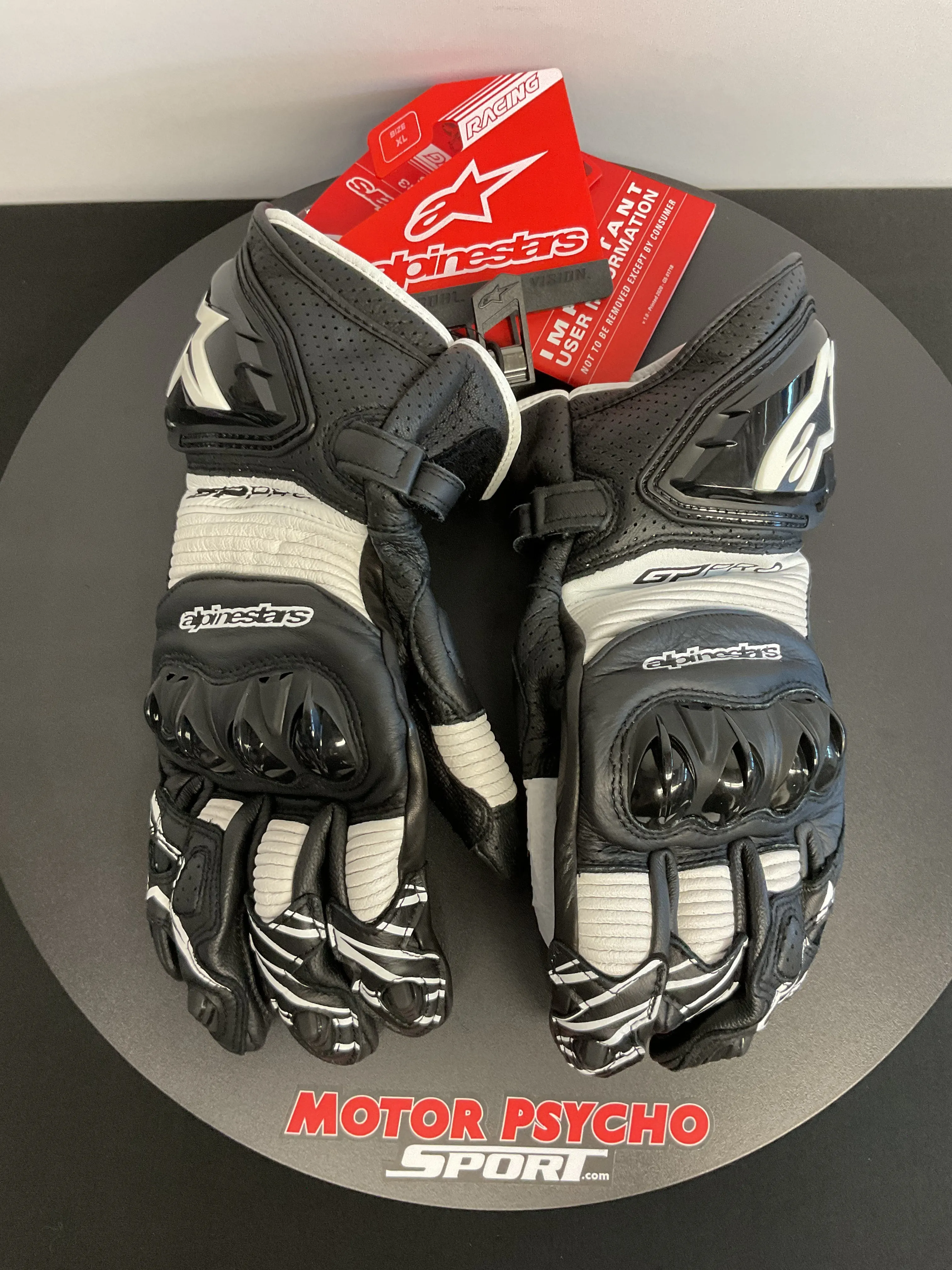 Alpinestars Gp Pro R3 Gloves - Black/White - Size XL