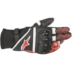 Alpinestars GPX V2 Gloves - Black/White/Bright Red