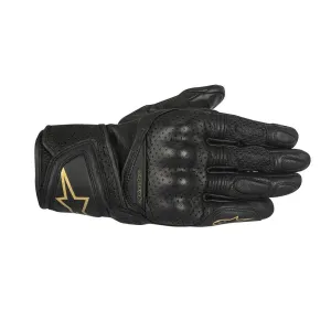 Alpinestars Stella Baika Leather Women's Motorcycle Gloves Black Gold