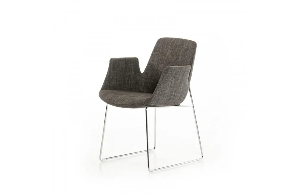 Altair Modern Fabric Dining Chair Gray