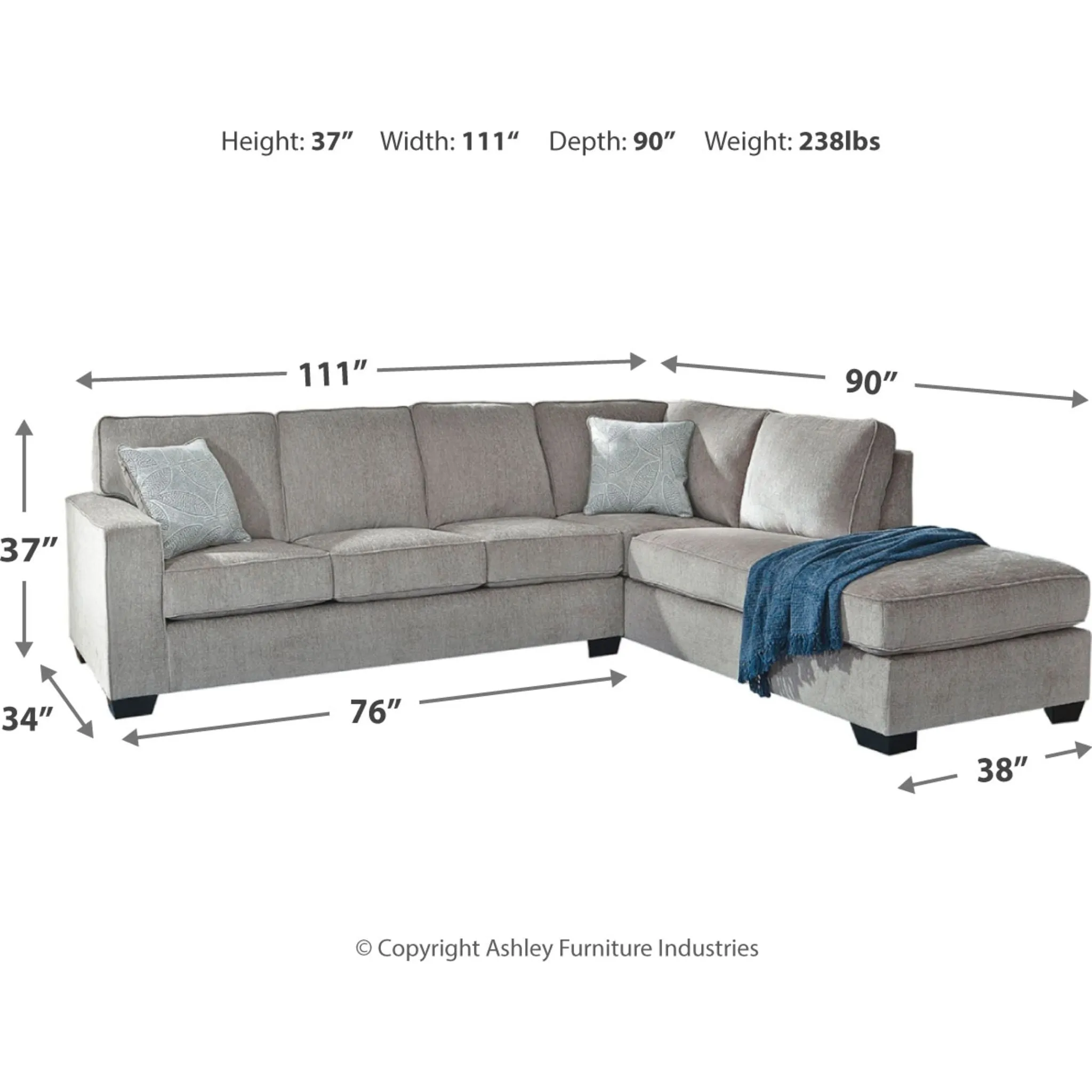 Altari 2 Piece Sectional