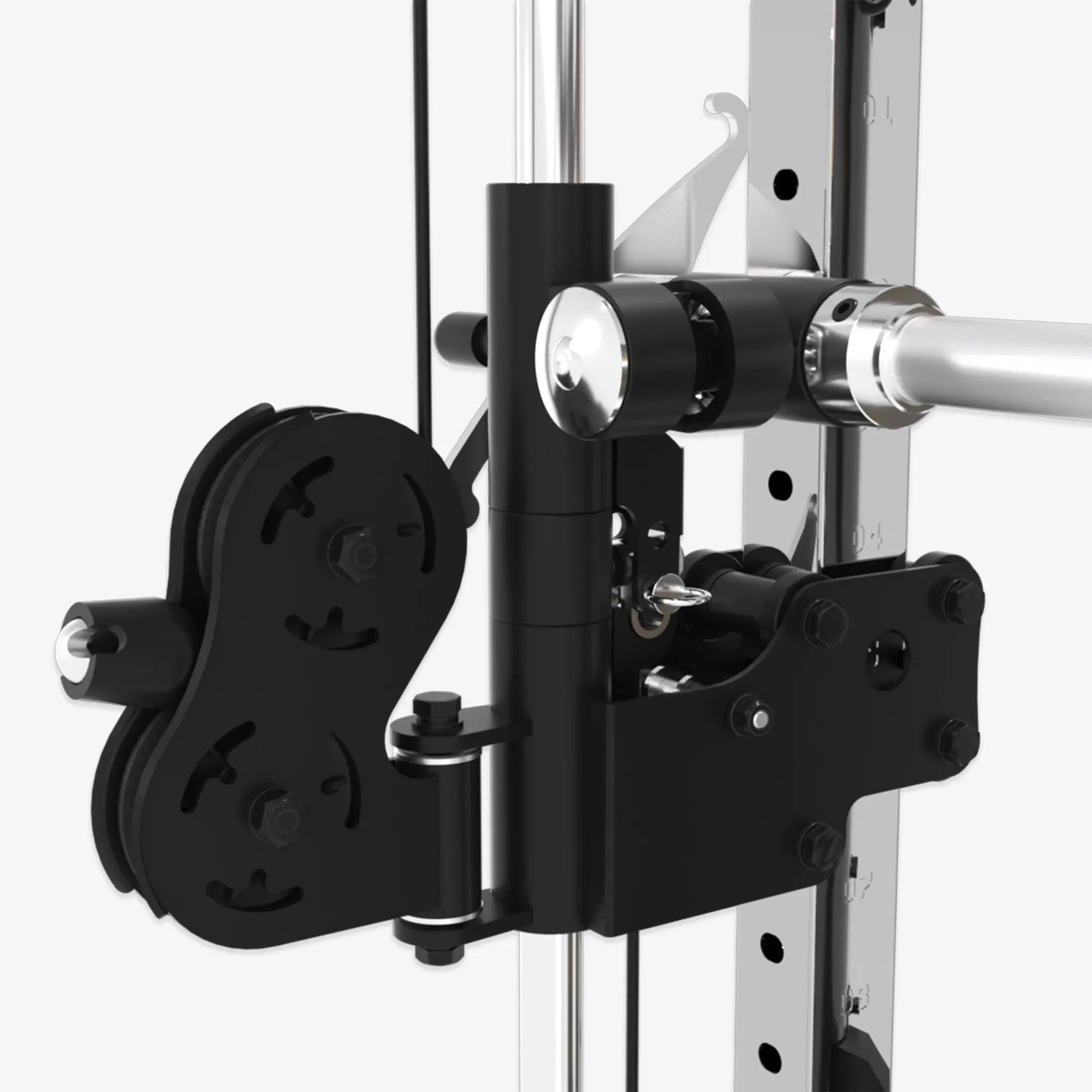 Altas Folding Home Gym Smith Machine With Pulley System Gym Squat Rack AL-3101