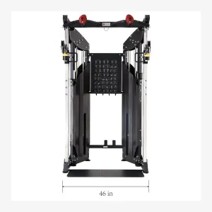 Altas Strength Multi Function Trainer Exercise Machine Black Workout Light Commercial Fitness Equipment AL-3075