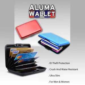 Aluma Wallet (Black) - Stylish, Secure, and Functional