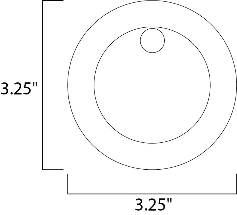 Alumilux Pathway 3.25" x 3.25" Round Outdoor Pathway Light in Bronze