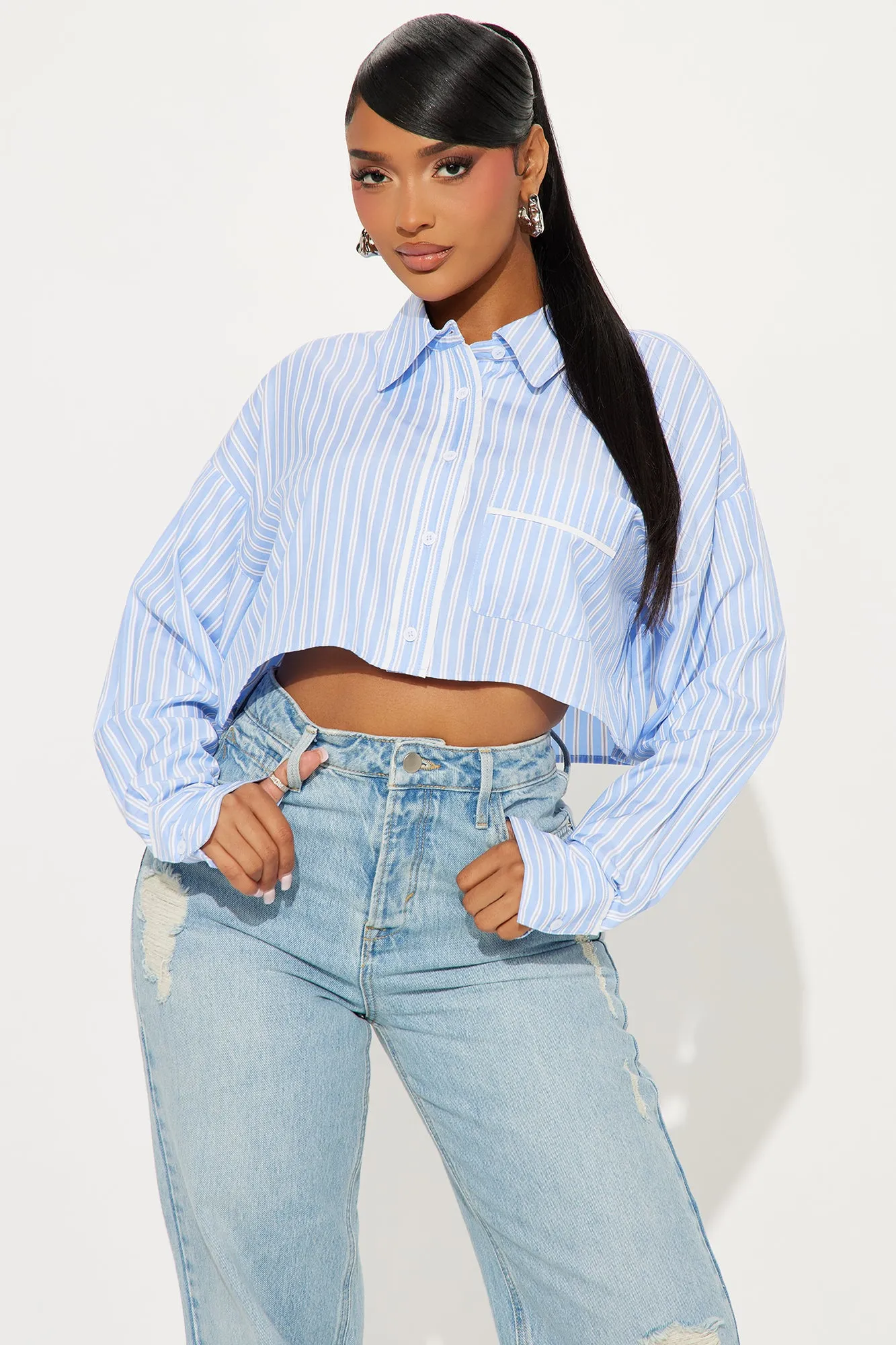 Always Ahead Striped Shirt - Blue/combo