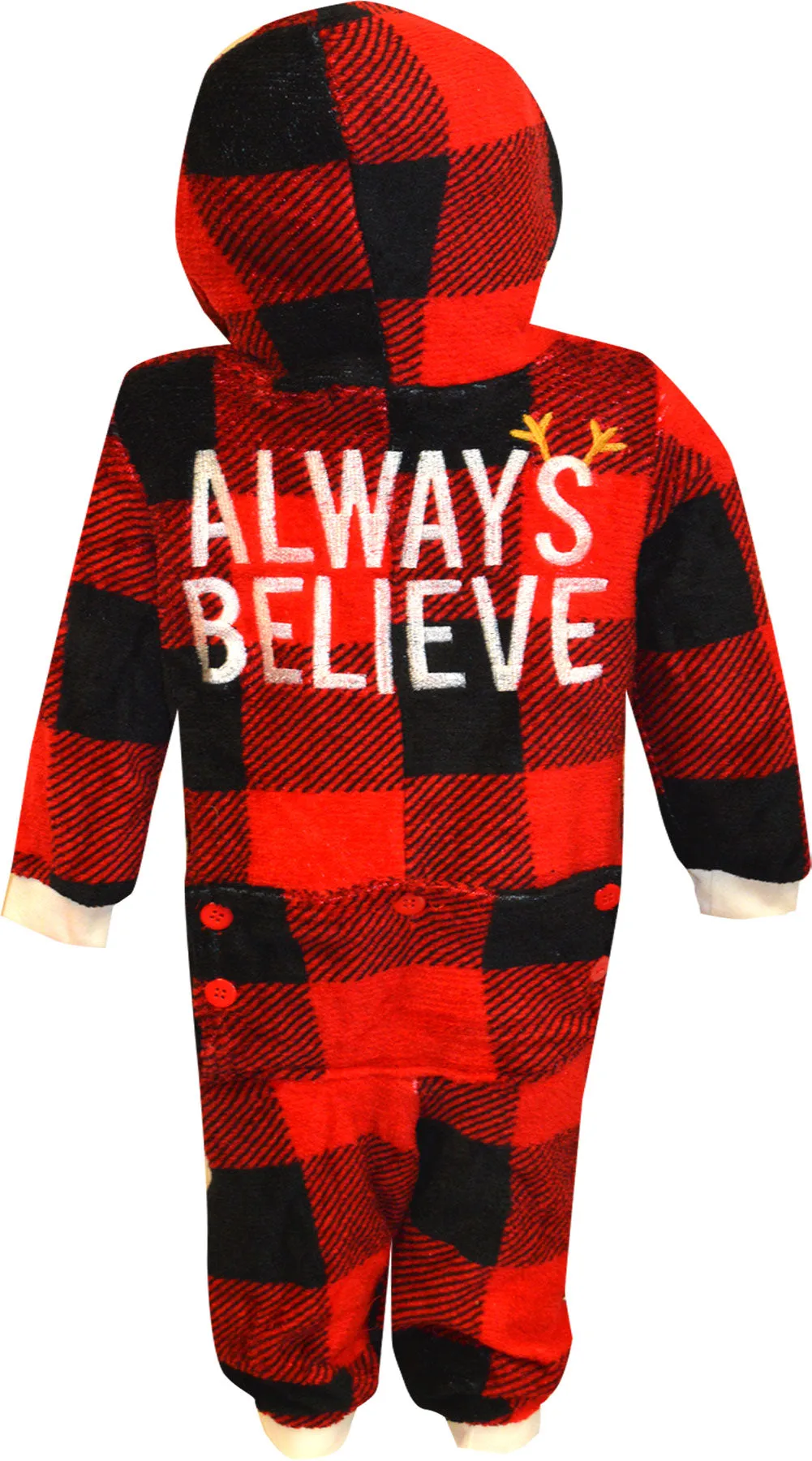 Always Believe Buffalo Plaid Toddler Blanket Sleeper