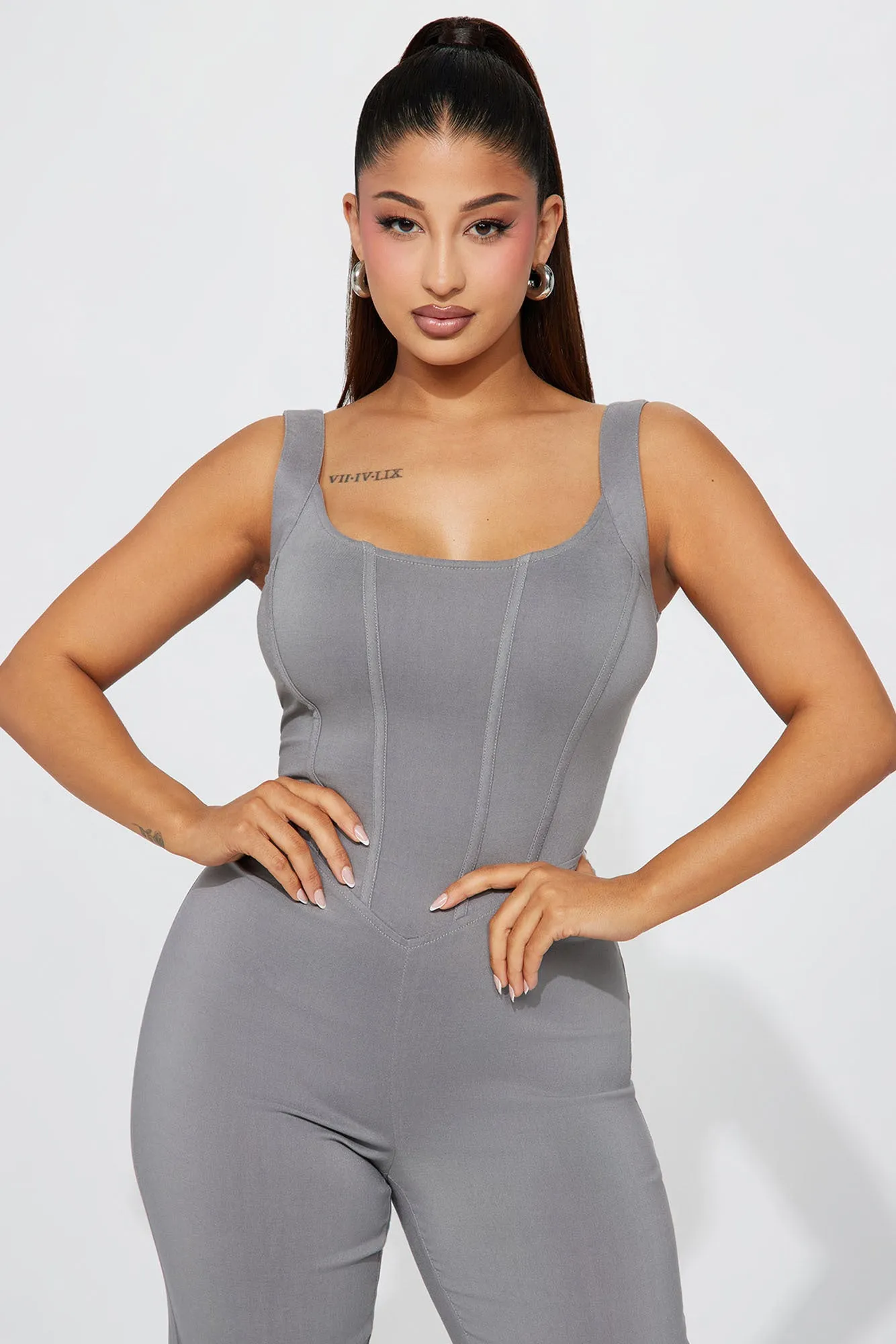 Always Chic Jumpsuit - Grey