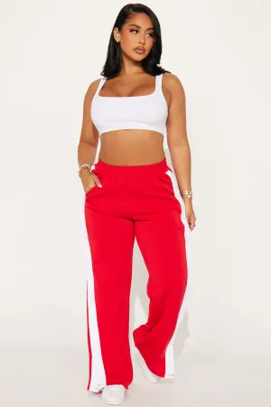 Always First Track Pant - Red/combo