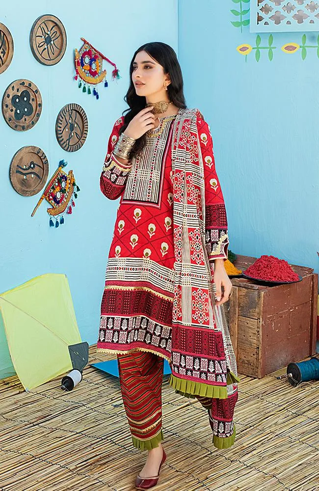 AlZohaib Monsoon Chunri Lawn Collection '21 – 03A