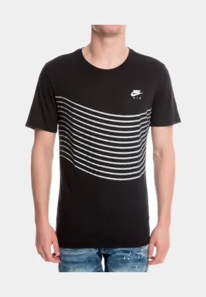 AM97 Tri Blend Lines Mens T-Shirt (Black)