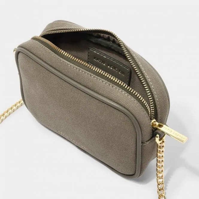 Amalfi Canvas Millie Crossbody Bag in Khaki KLB2759