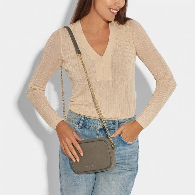 Amalfi Canvas Millie Crossbody Bag in Khaki KLB2759